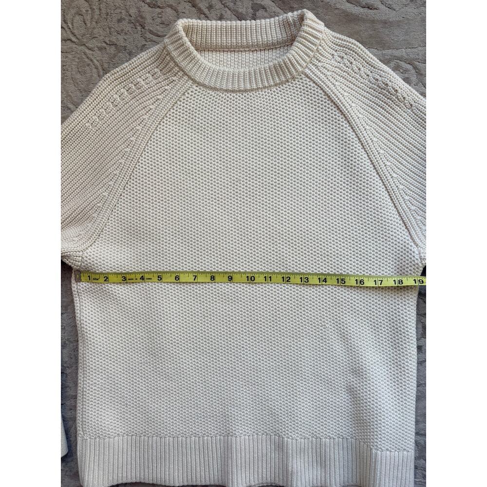 Lululemon Honeycomb Crewneck Sweater Bone Oversized Size S - Picture 6 of 9